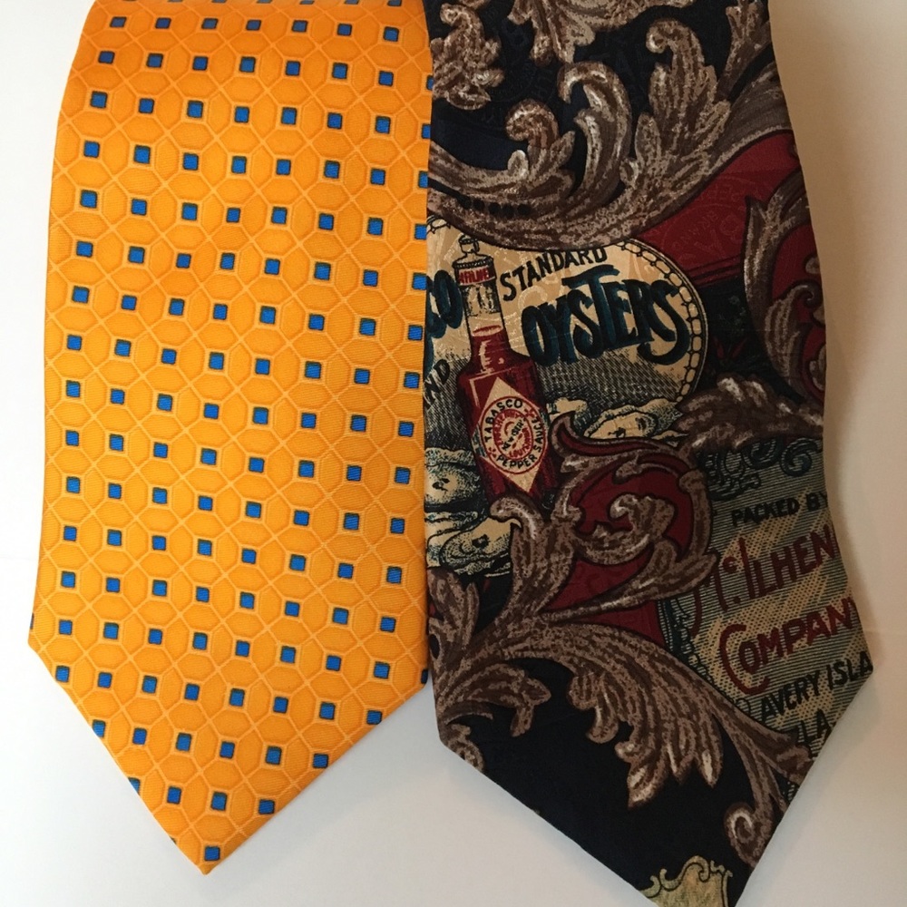 Men’s graphic ties vintage